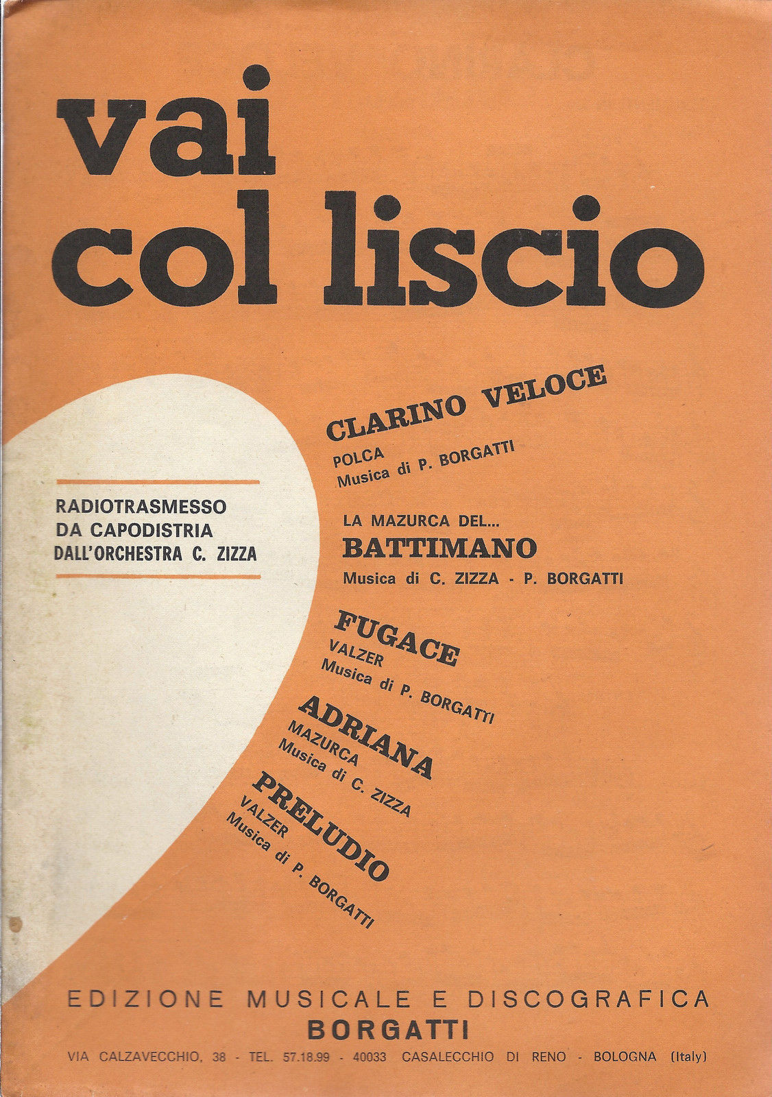 VAI COL LISCIO - 5 BRANI di C. Zizza e P. Borgatti # SPARTITO