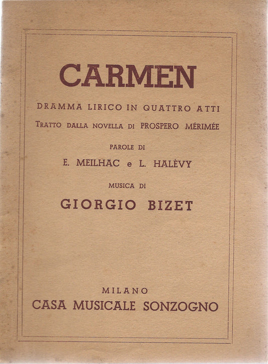 CARMEN - G. BIZET # LIBRETTO D'OPERA - E. Meilhac, L. Halrvy