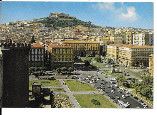 NAPOLI - PIAZZA MUNICIPIO E CASTEL SANT'ELMO - V1985