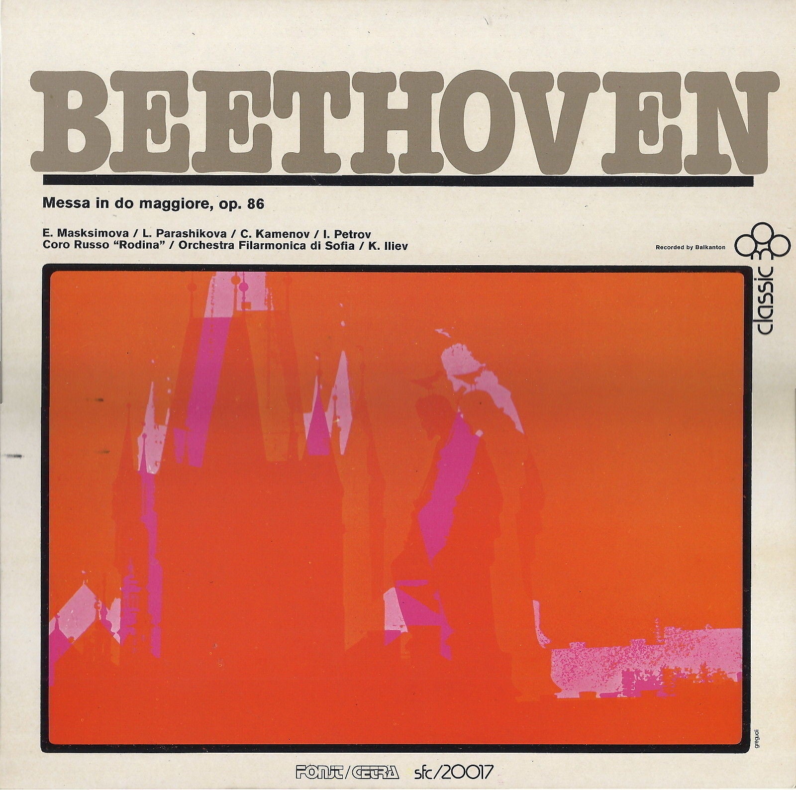 BEETHOVEN - MESSA IN DO MAGG., OP. 86 # ORCH. FILARM. DI SOF