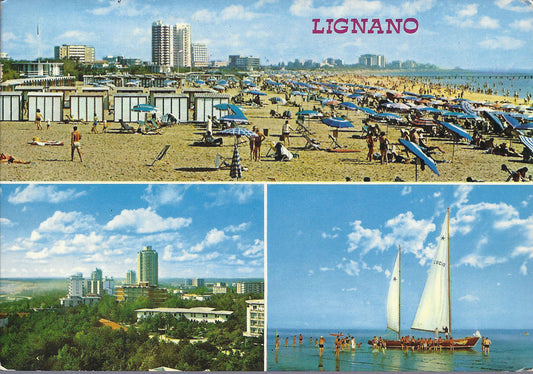 LIGNANO - 3 VEDUTE - VITA AL MARE - V 1979 - FG