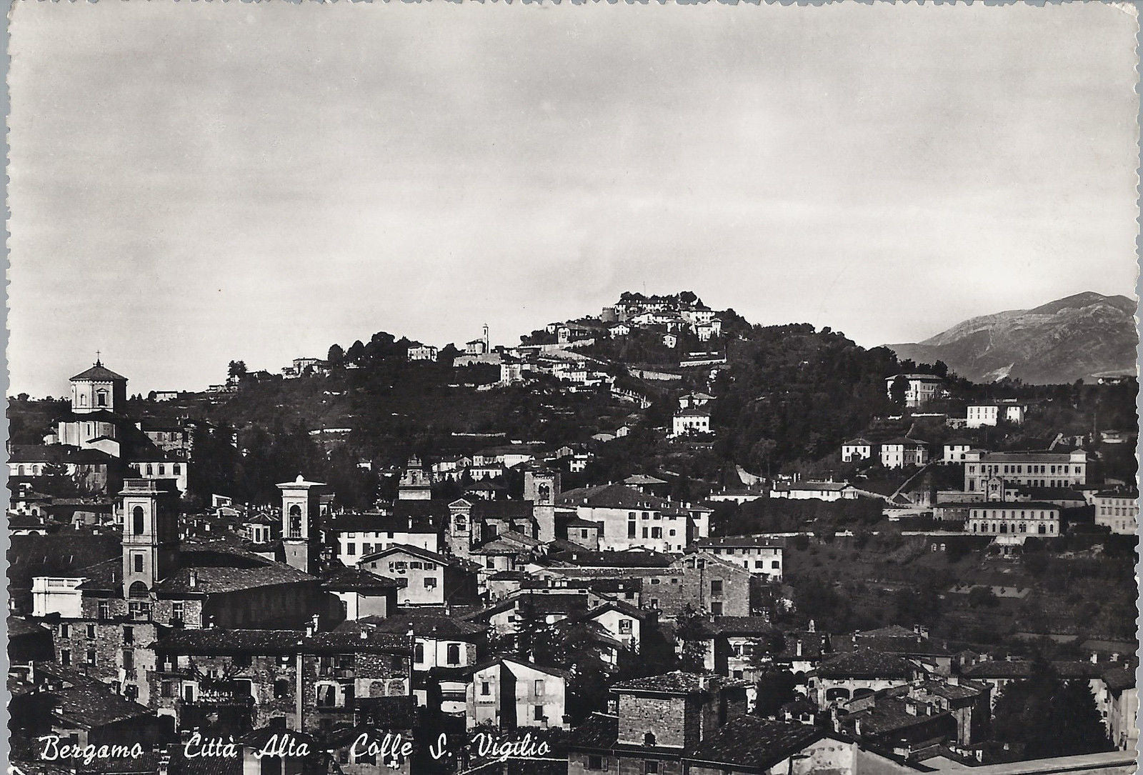 BERGAMO - CITTA' ALTA- COLLE S. VIGILIO - V 1954