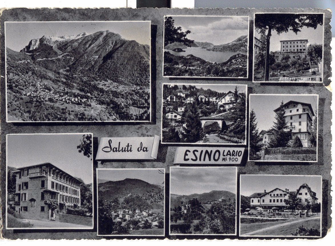 ESINO LARIO - NOVE VEDUTE V1958