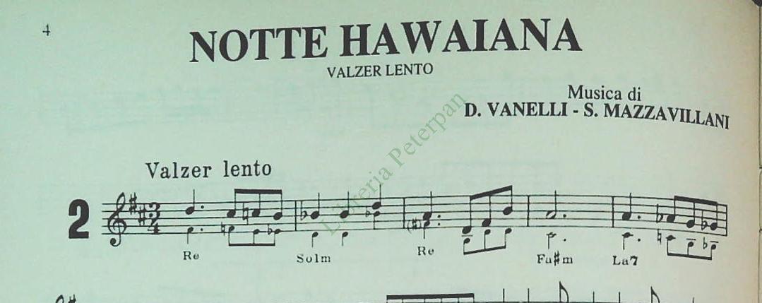 DAVIO VANELLI E AL SUA FISARMONICA - 12 BRANI - SPARTITO-SHEET MUSIC