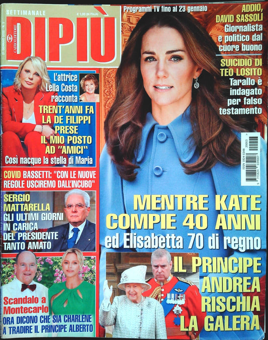 DI PIU' 21 GENNAIO 2022 - DE FILIPPI - DAVID SASSOLI - TEO LOSITO