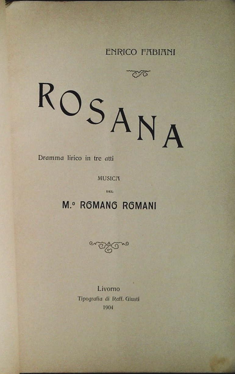ROSANA - ENRICO FABIANI