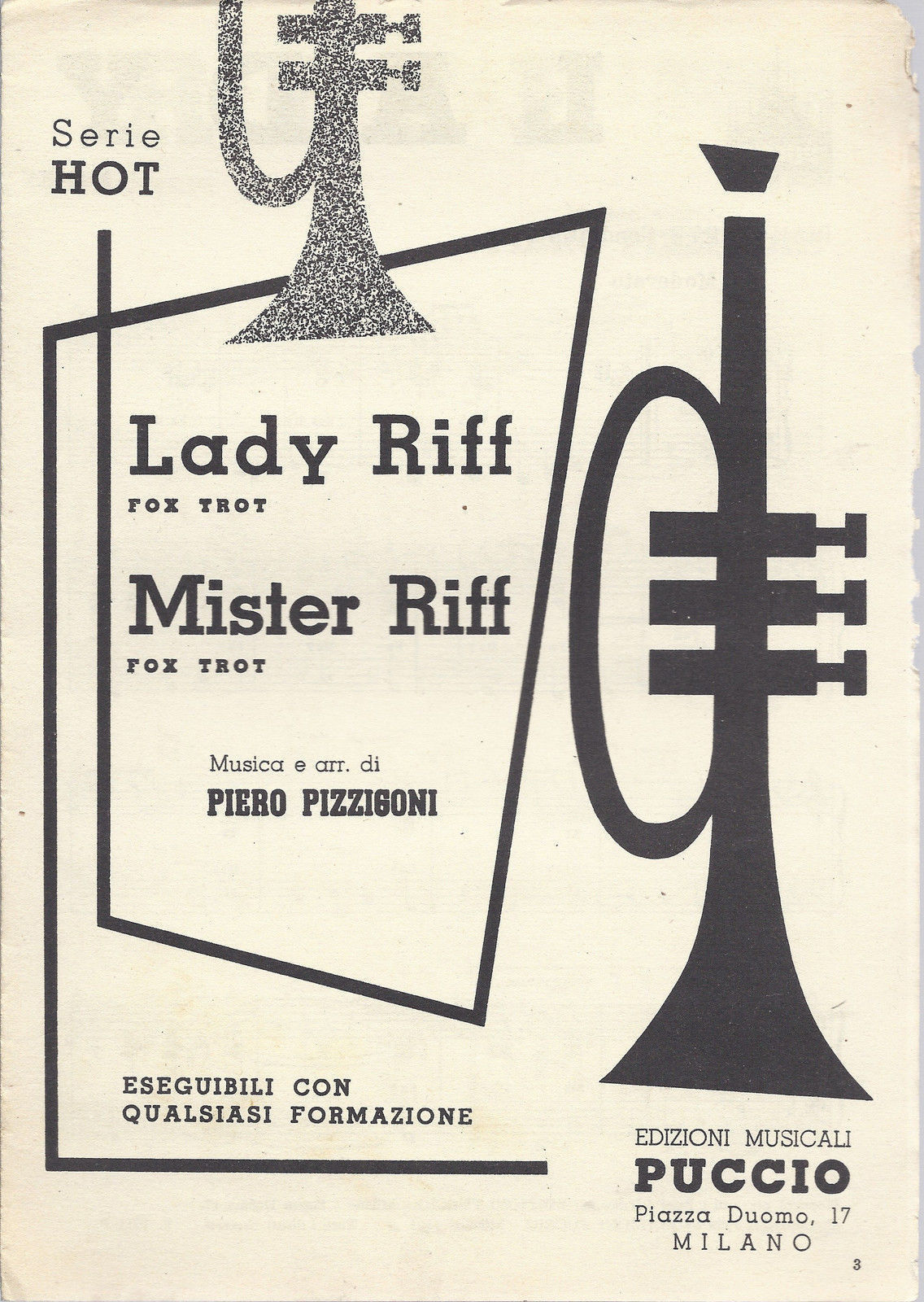 LADY RIFF - MISTER RIFF (Piero Pizzigoni) # SPARTITO