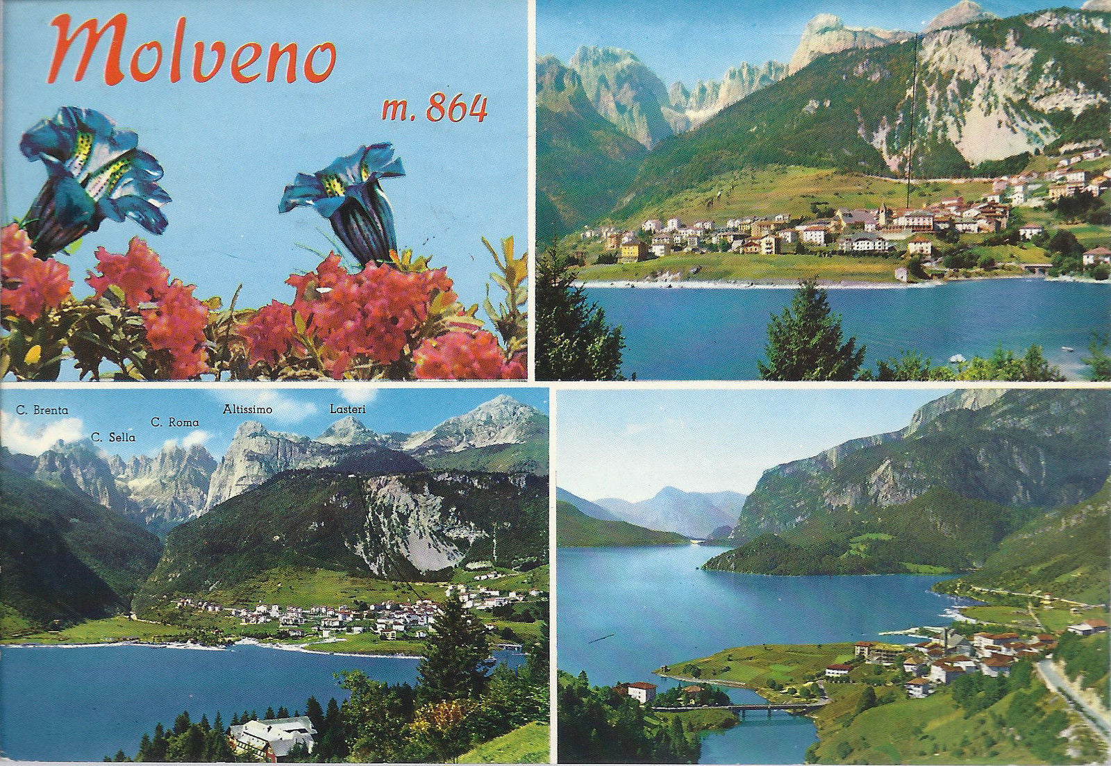 MOLVENO - DOLOMITI DI BRENTA - 3 VEDUTE - V1980