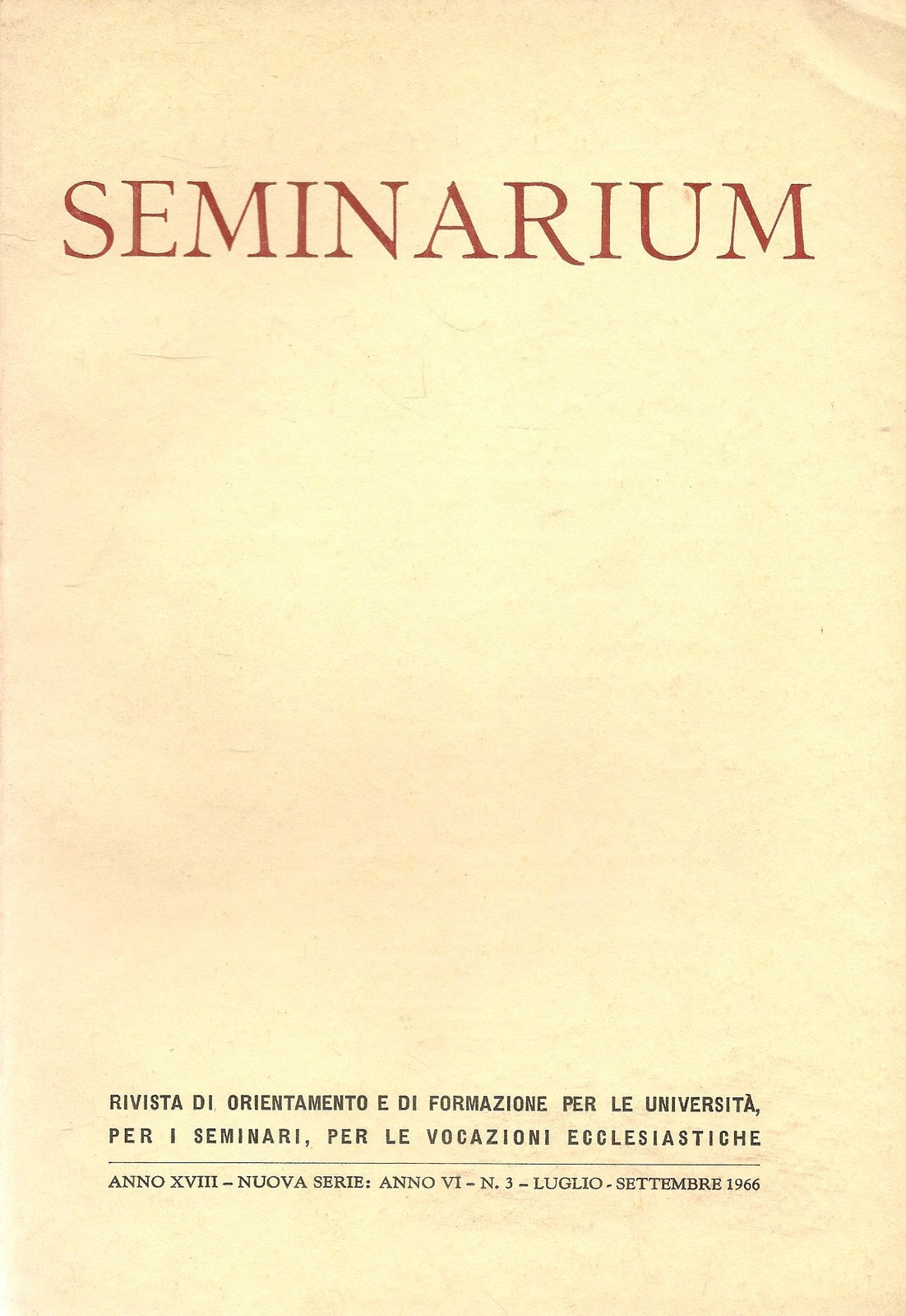 SEMINARIUM N. 3 -1966