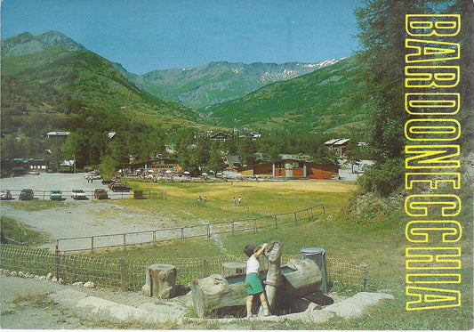 BARDONECCHIA - CAMPO SMITH - SULLO SFONDO IL M.te PUNTA NERA