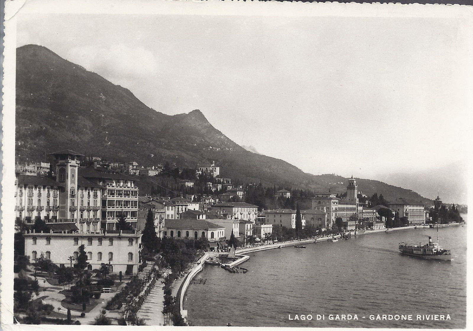 GARDONE RIVIERA - LAGO DI GARDA - V 1961 - FG - Battello