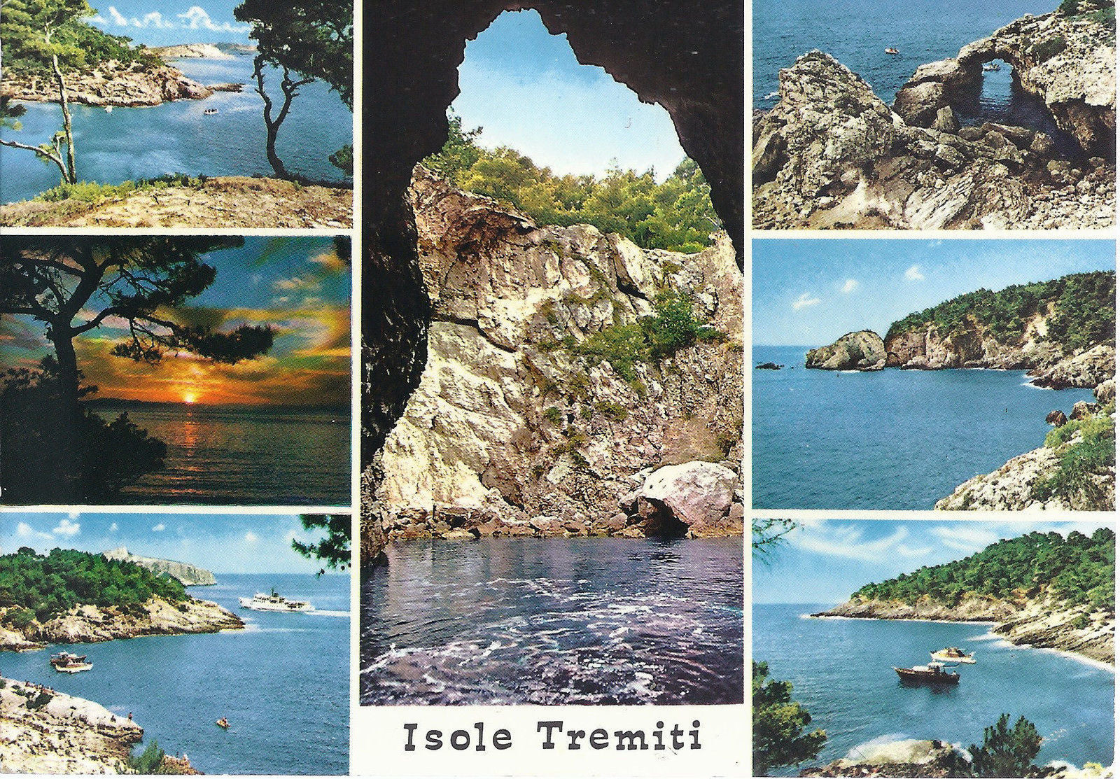 ISOLE TREMITI - 7 VEDUTE - V 1972 - FG