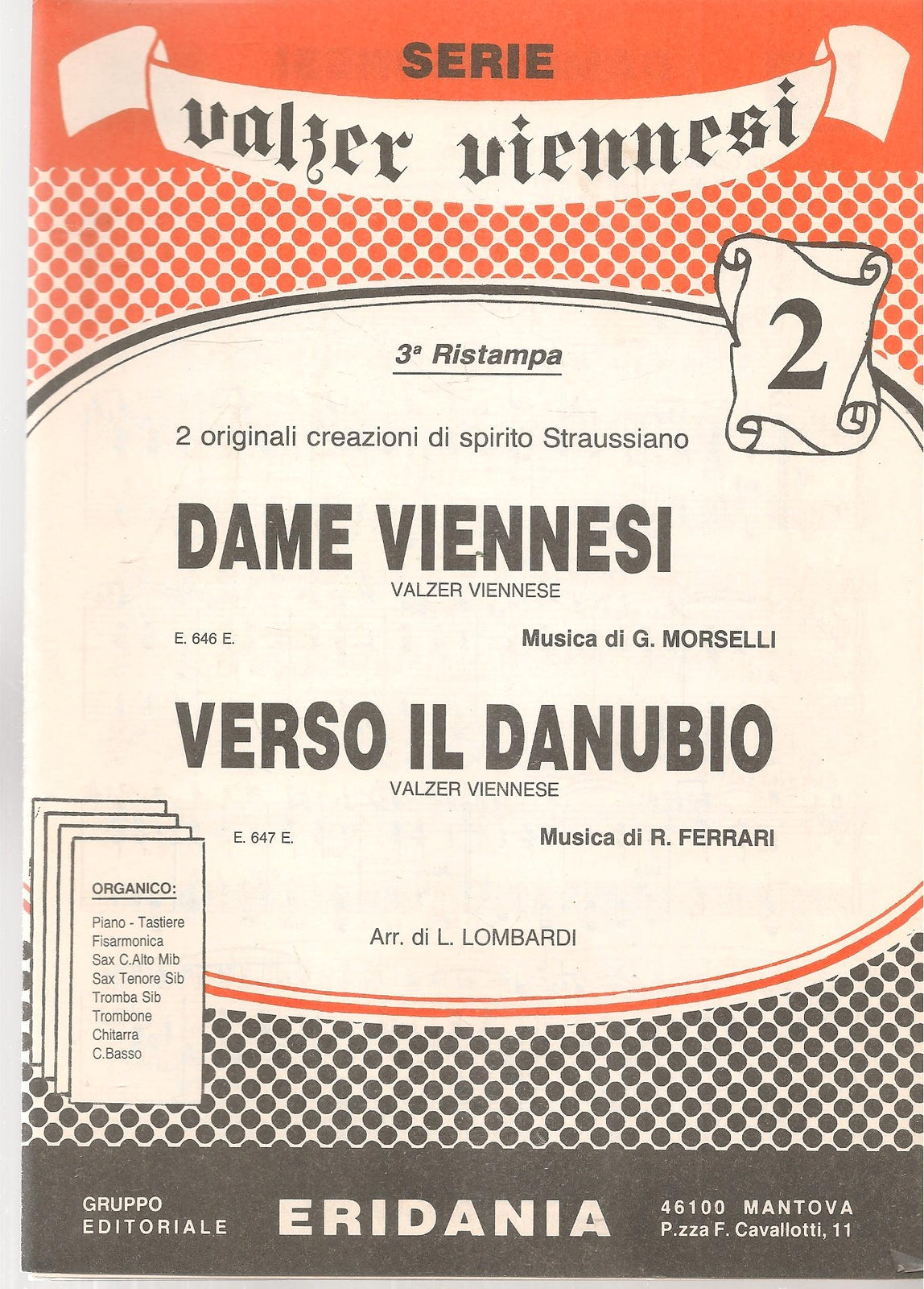 DAME VIENNESI.valzer - VERSO IL DANUBIO.valzer - SPARTITOSHEET MUSIC