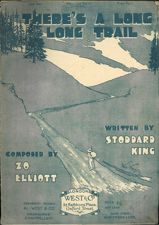 THERE'S ALONG. LONG TRAIL - SPARTITO-SHEET MUSIC