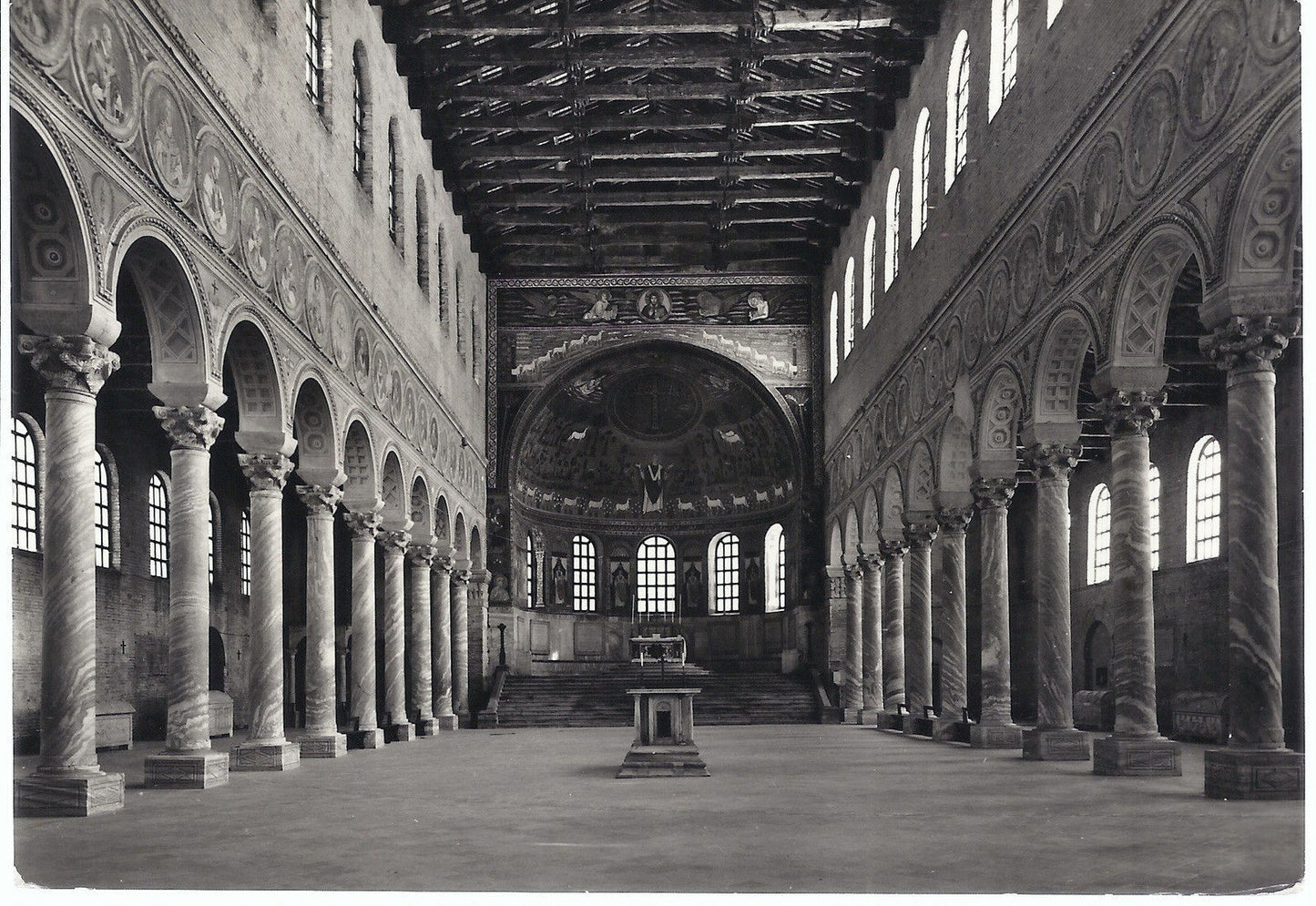 RAVENNA - S. APOLLINARE IN CLASSE - INTERNO - V 1960 - FG