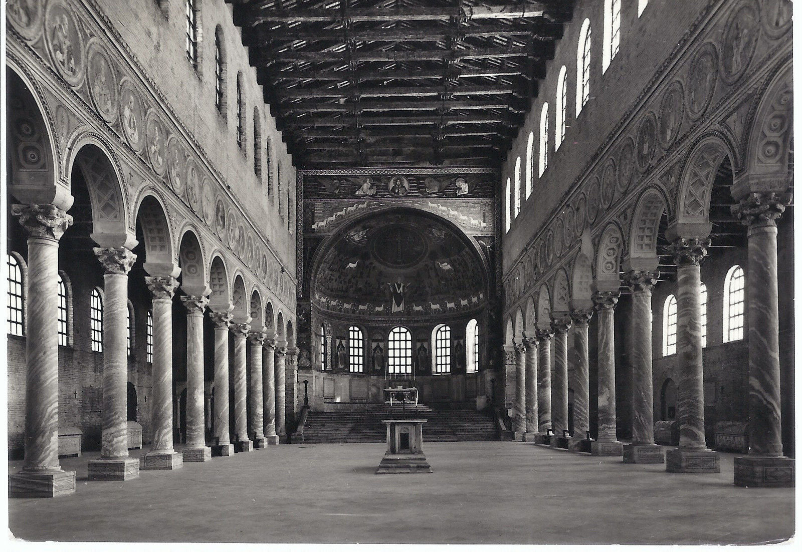 RAVENNA - S. APOLLINARE IN CLASSE - INTERNO - V 1960 - FG