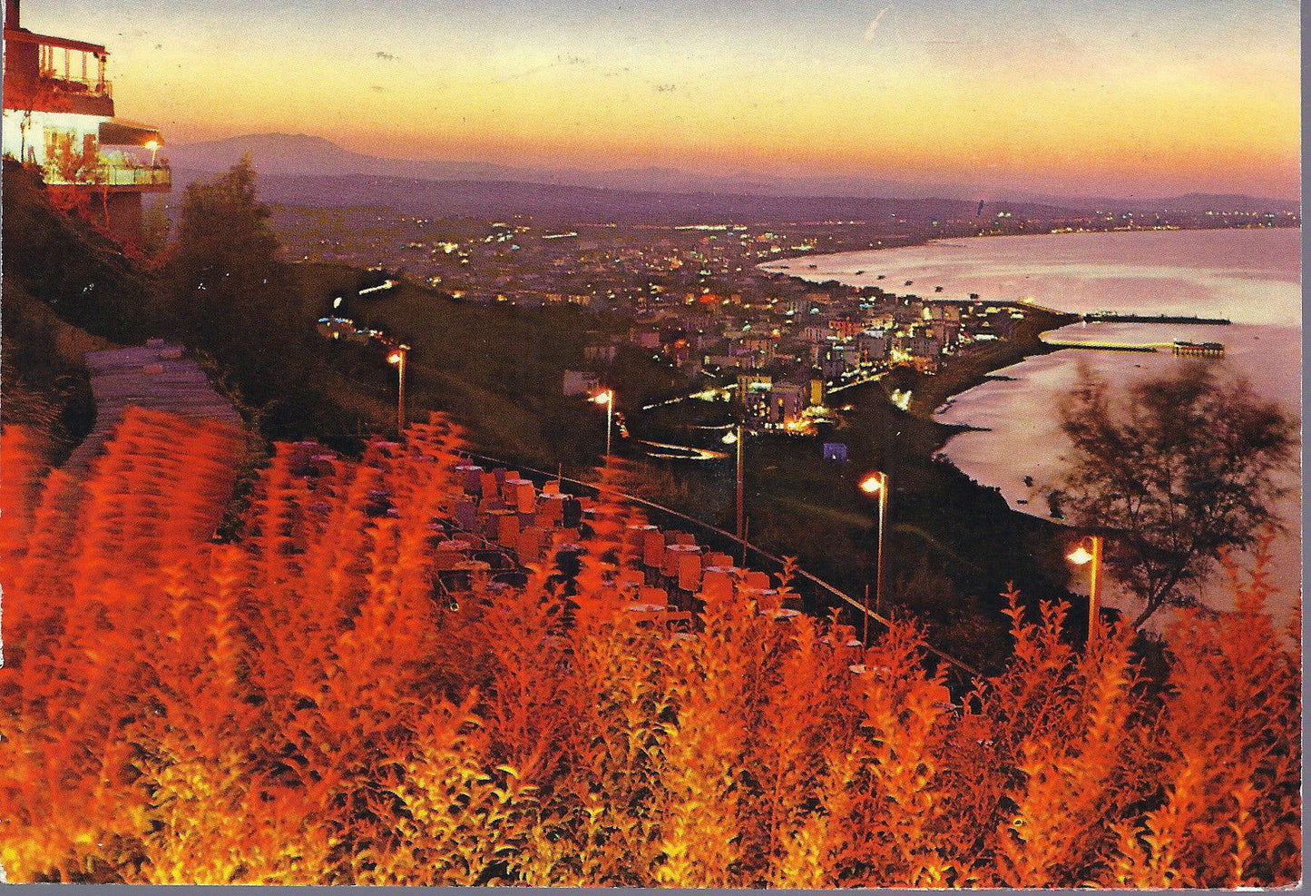 RIVIERA ADRIATICA - PANORAMA DA GABICCE MONTE - NOTTURNO - V