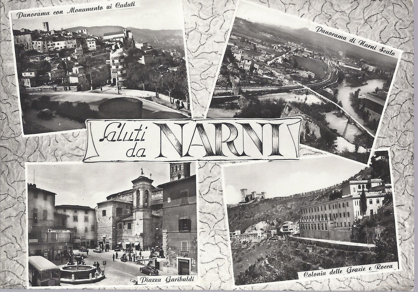 NARNI - SALUTI - 4 VEDUTE - V 1963 - FG