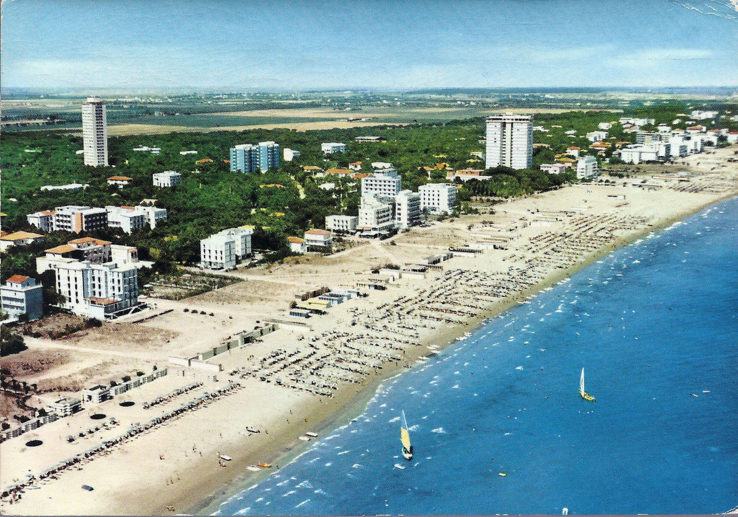 MILANO MARITTIMA - CERVIA - PANORAMA AEREO - V 1967