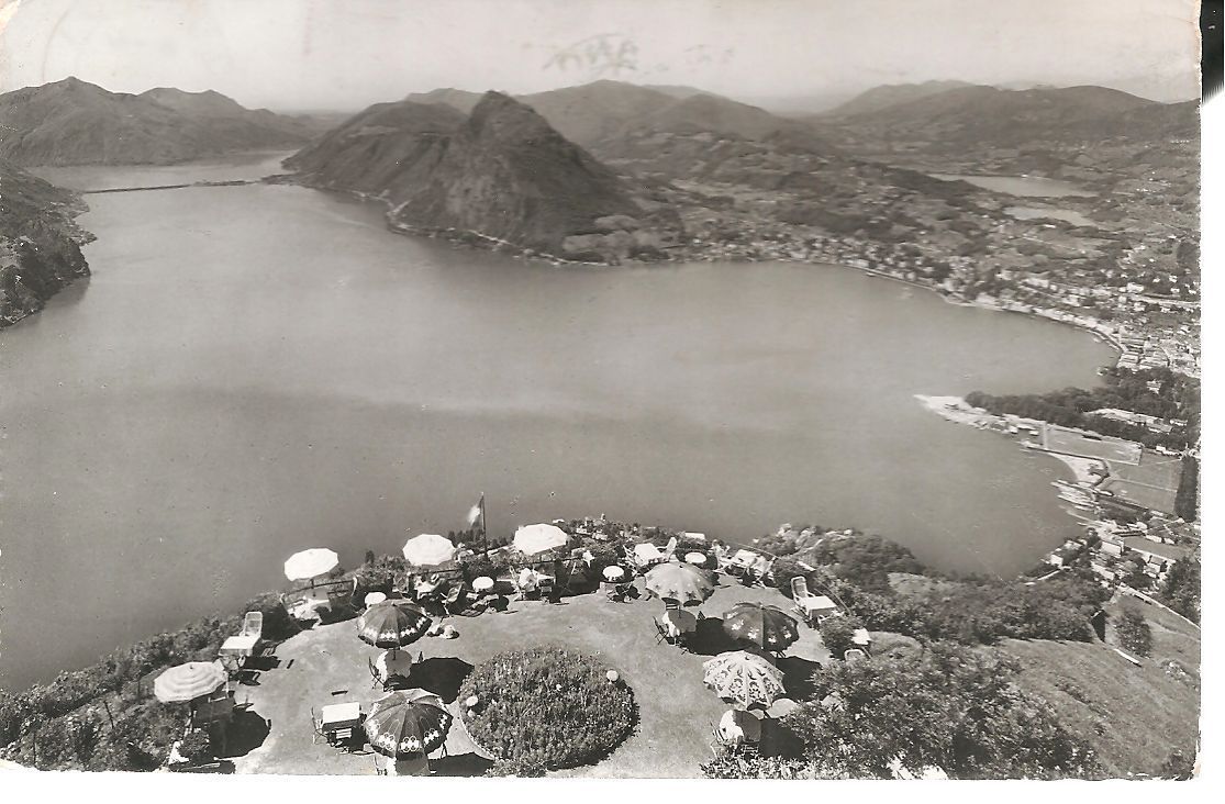 LAGO DI LUGANO VISTO DAL BRE' KULM - V1958 - FP