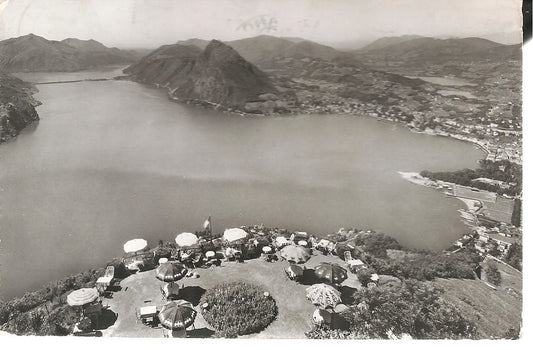 LAGO DI LUGANO VISTO DAL BRE' KULM - V1958 - FP