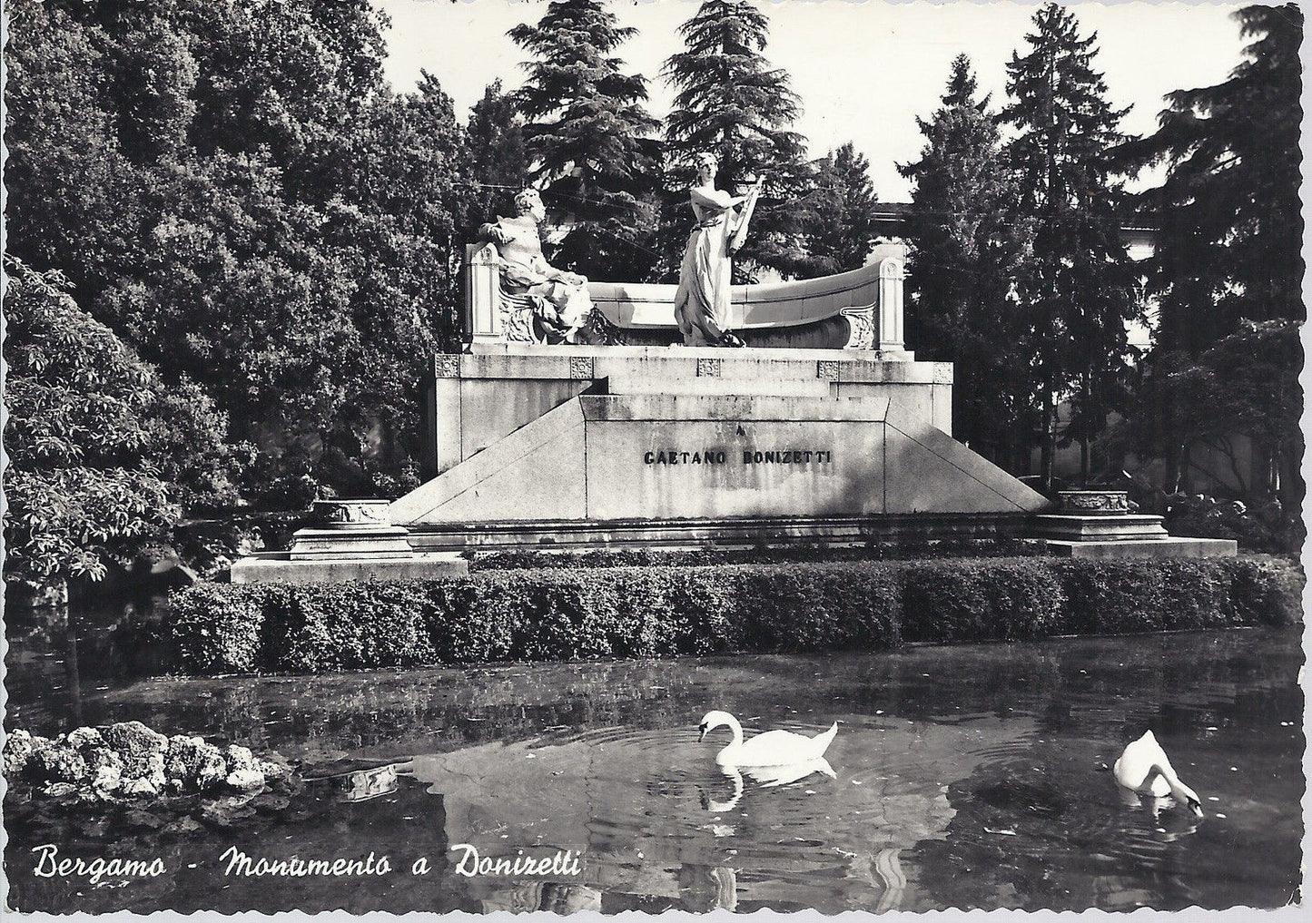 BERGAMO - MONUMENTO A DONIZETTI - V 1958 - FG