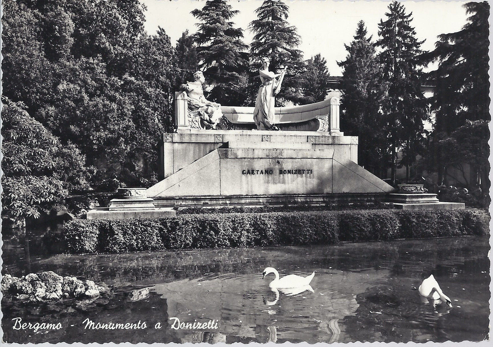 BERGAMO - MONUMENTO A DONIZETTI - V 1958 - FG