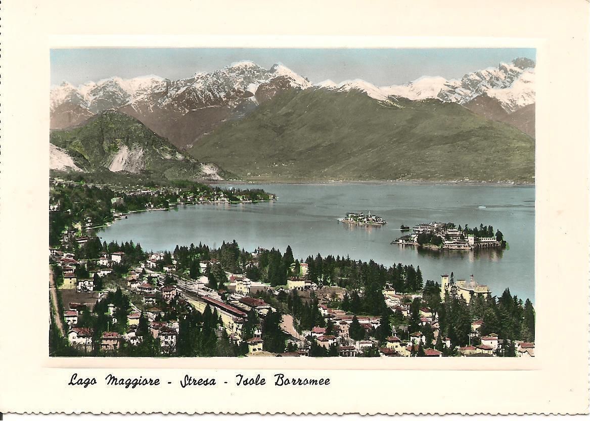 LAGO MAGGIORE - STRESA - ISOLE BORROMEO - ACQUARELLATA - NV