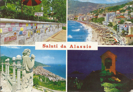 ALASSIO - SALUTI - 4 VEDUTE - V1979
