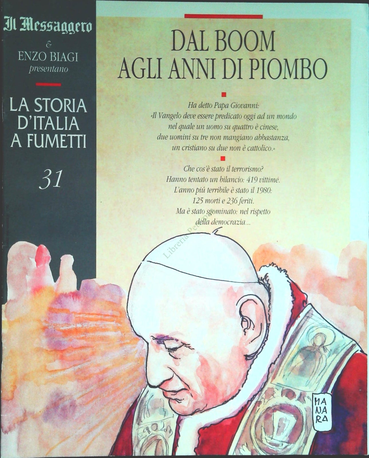 LA STORIA D'ITALIA A FUMETTI FASC N 31-DAL BOOM AGLI ANNI DI PIOMBO-OUTLET LIBRO