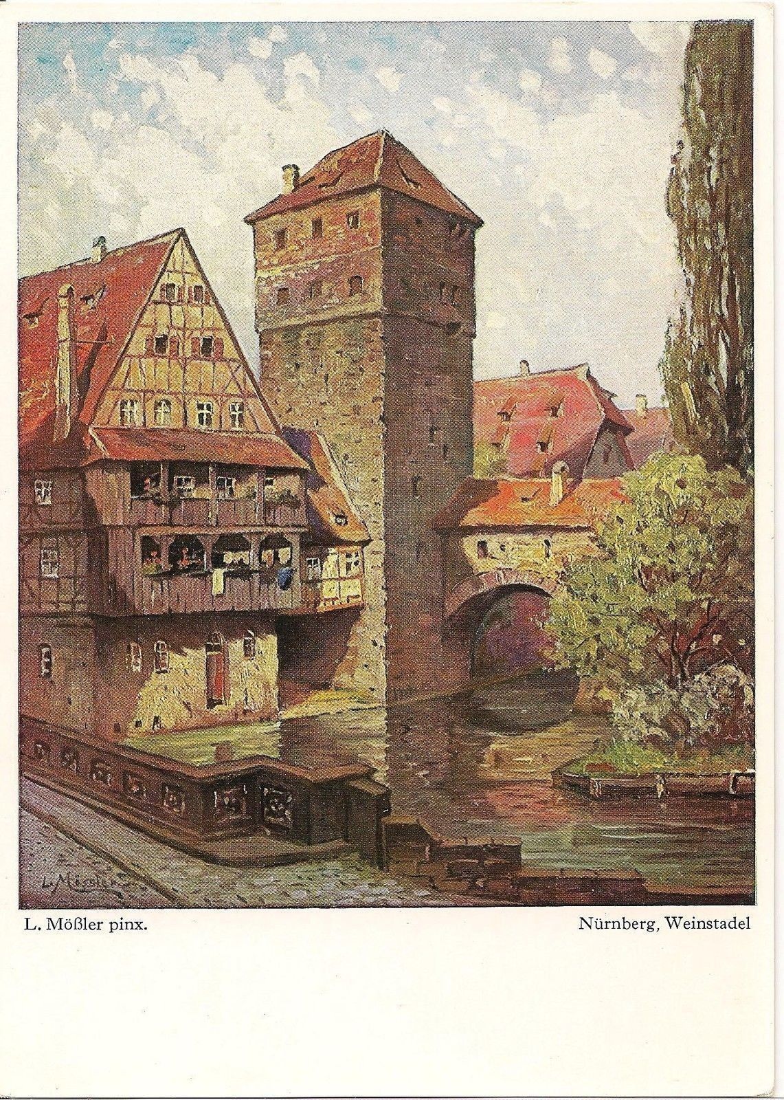 NÜRNBERG - WEINSTADEL - NACH EINEM ORIGINALMÄLDE VON LUDWIG MÖSSLER - NV/NG
