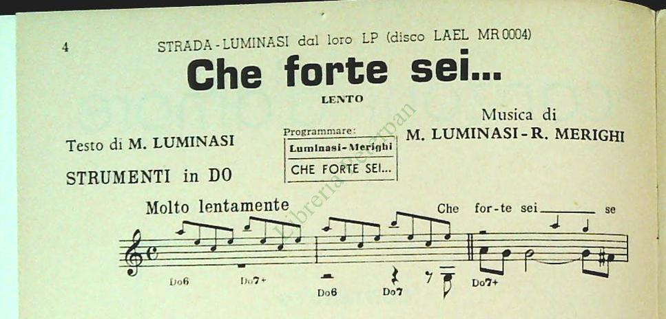 CANZONI D'AMORE - QUATTRO BRANI - SPARTITO-SHEET MUSIC