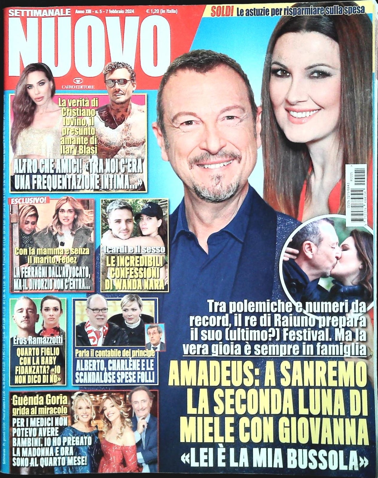 SETTIMANALE NUOVO - 7 FEBBRAIO 2024 - ICARDI-BLASI IOVINO-FERRAGNI-RAMAZZOTTI