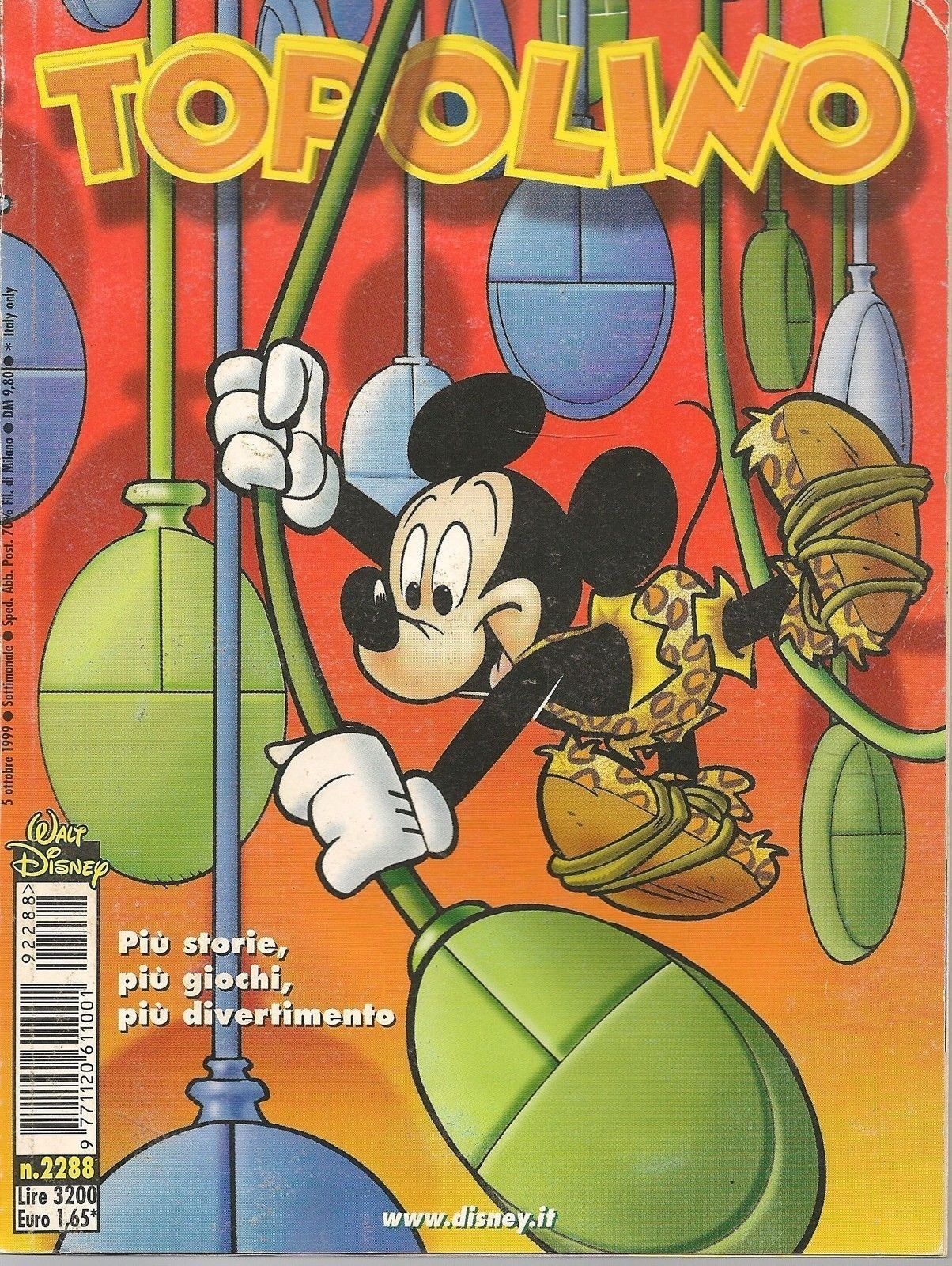 TOPOLINO N° 2288 - 5 OTTOBRE 1999