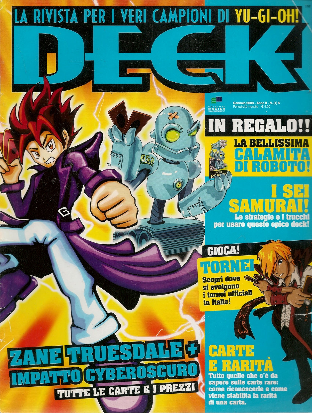 DECK. LA RIVISTA PER I CAMPIONI DI YU-GI-OH - GENNAIO 2008