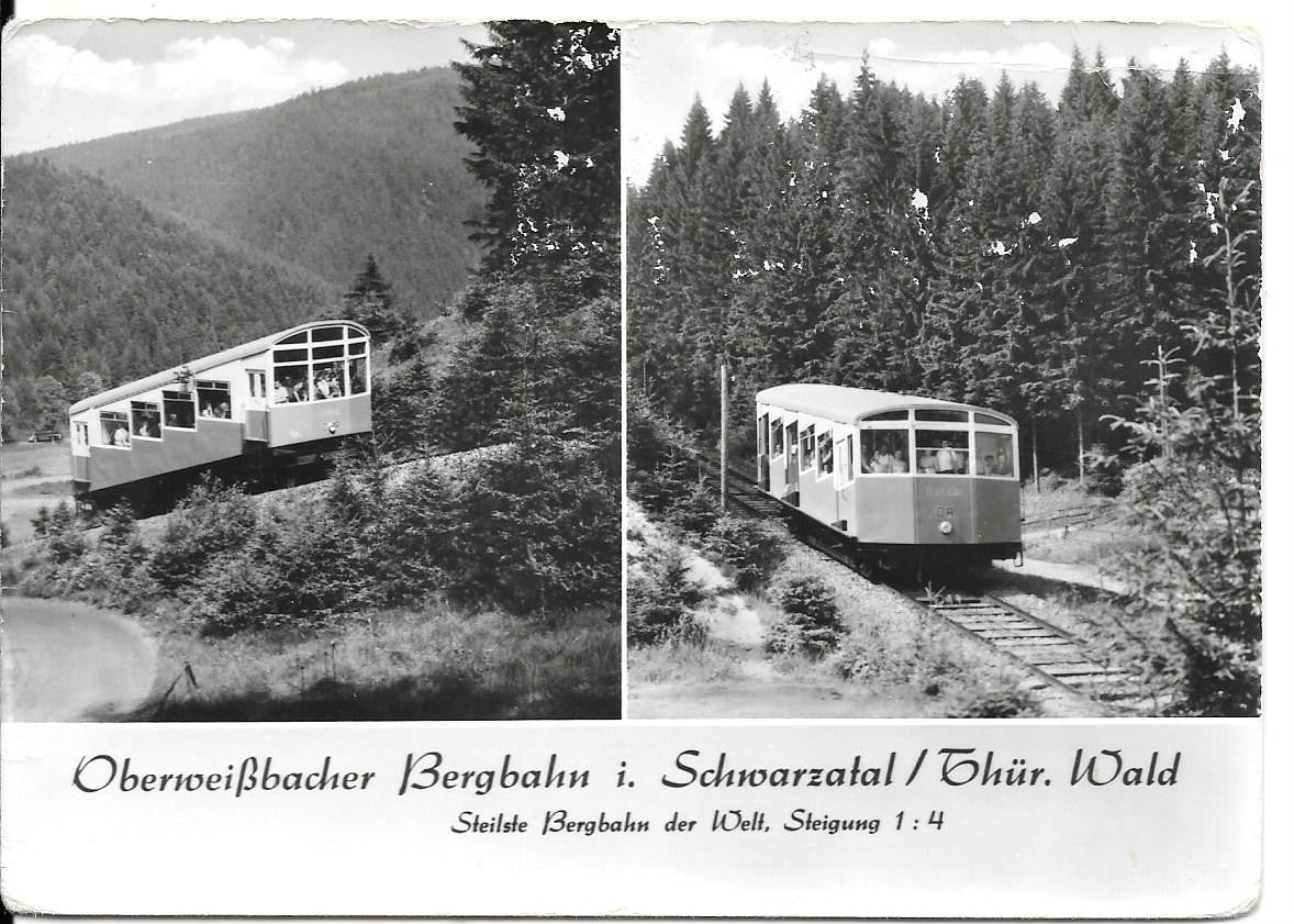 OBERWEISBACHER BERGBAHN - SCHWARZATAL-THUR - DUE VEDUTE - V