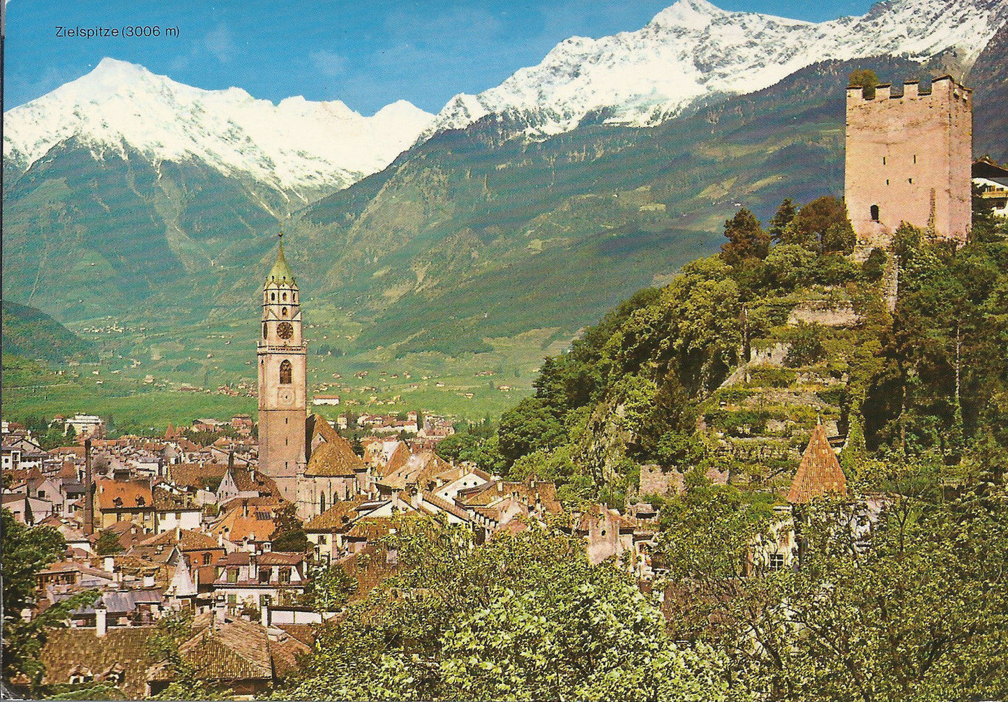 MERANO, PANORAMA, LA TORRE DELLE POLVERI - MERAN, ANSICHT MI