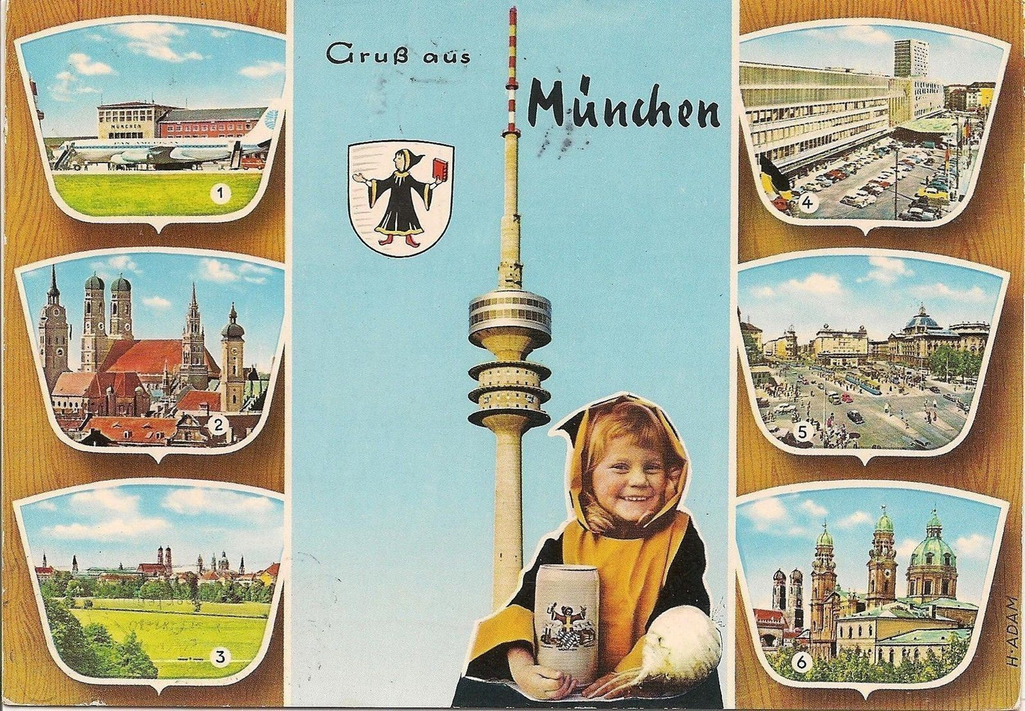 SALUTI DA MONACO DI BAVIERA/GRUSS AUS MÜNCHEN - 7VEDUTE/7BILDER  - V/G1971