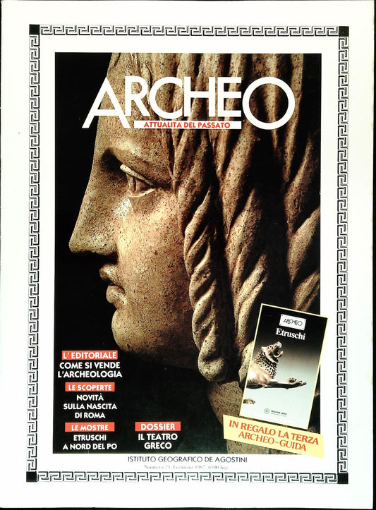 ARCHEO N. 23 - GENNAIO 1987 - OUTLET DEL LIBRO - PRIVO DI DOSSIER