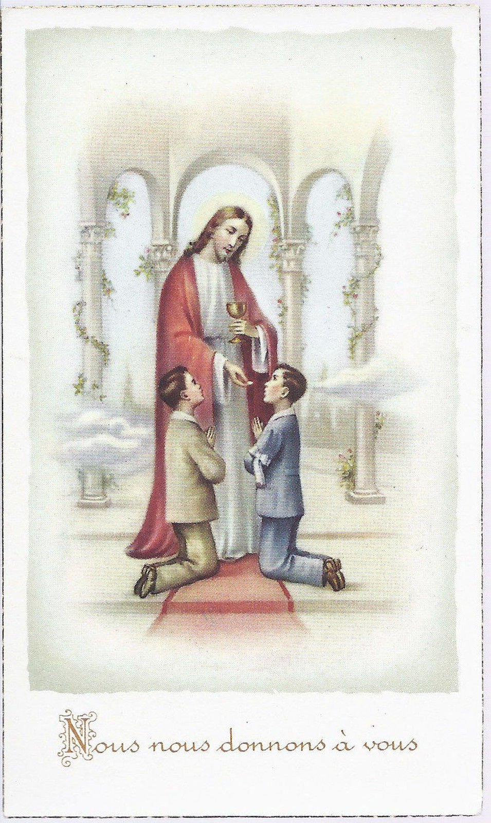 NOUS NOUS DONNONS A VOUS - SANTINO - HOLY CARD - PRIMA COMUN