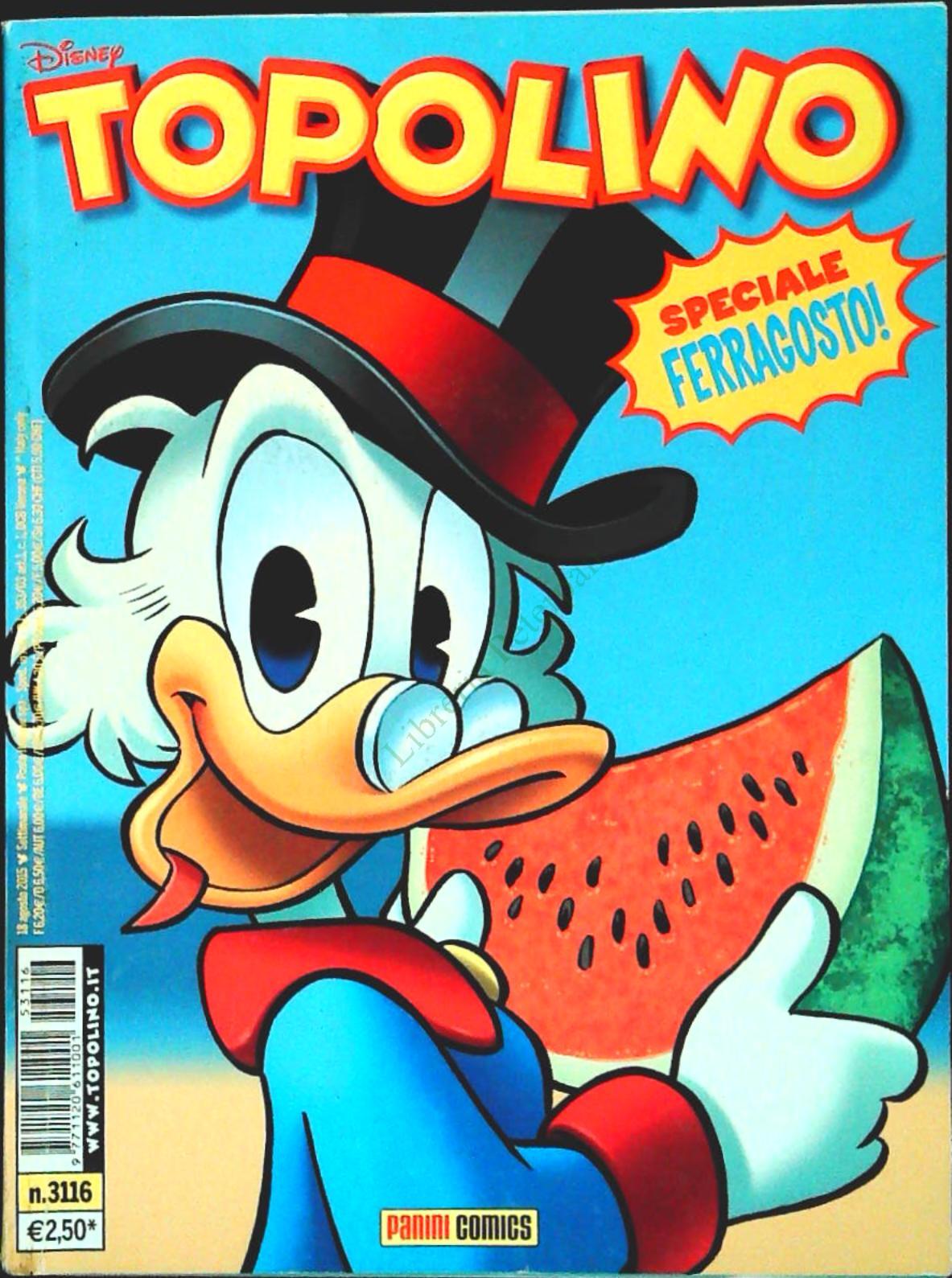 TOPOLINO N. 3116 - 18 AGOSTO 2015