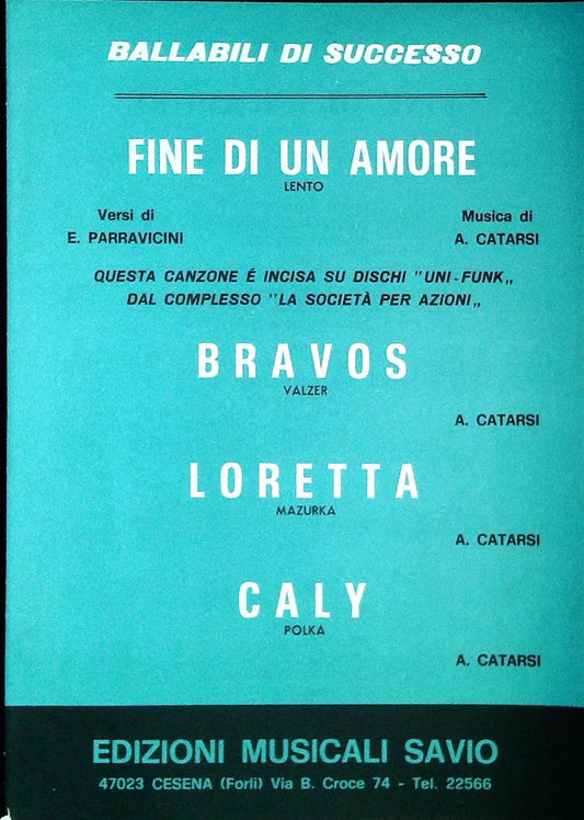 BALLABILI DI SUCCESSO - 4 BRANI - SPARTITO-SHEET MUSIC