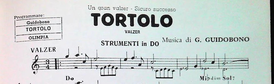 CARNEVALE. poca-TORTOLO.valzer-ARRIBA ESPANA.paso doble - SPARTITO-SHEET MUSIC