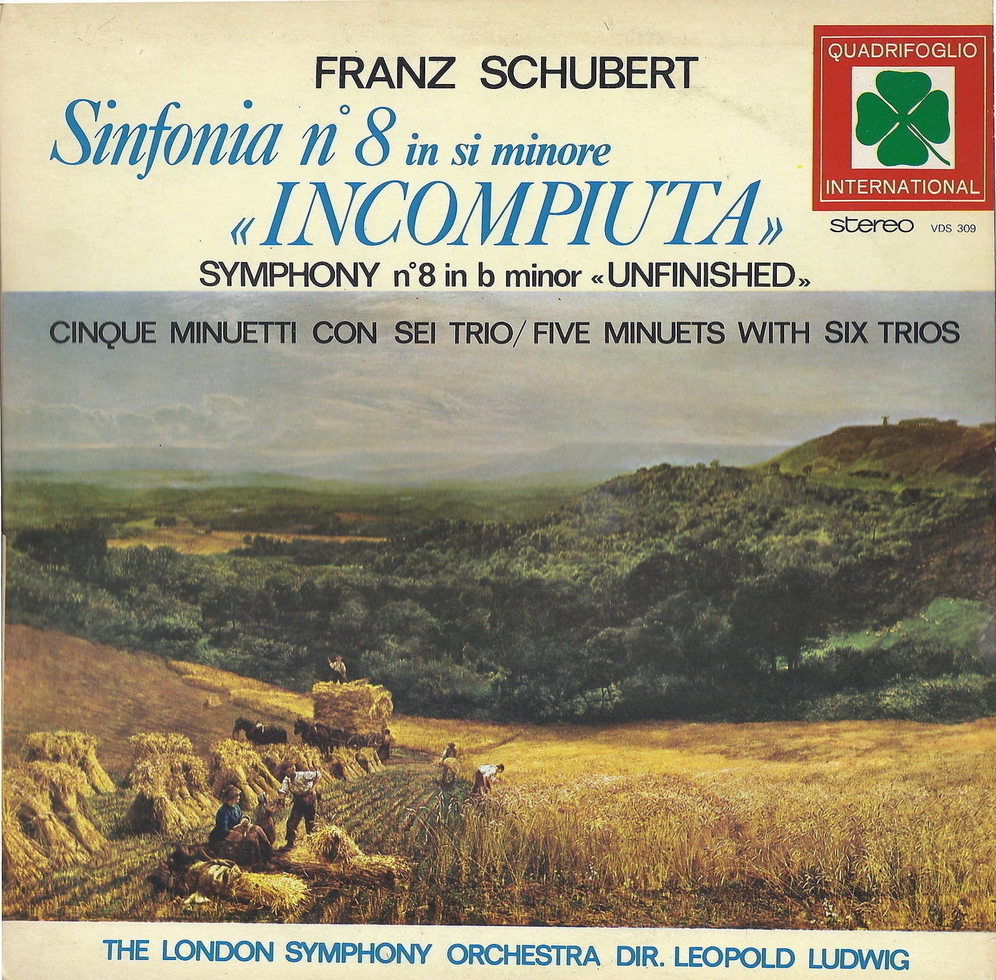 SCHUBERT - SINFONIA n°8 INCOMPIUTA - CINQUE MINUETTI CON