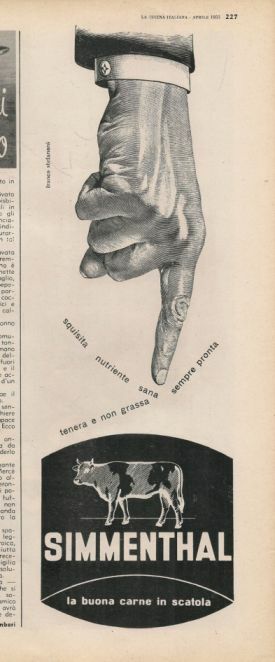 SIMMENTHAL. LA BUONA CARNE IN SCATOLA - ADVERTISING