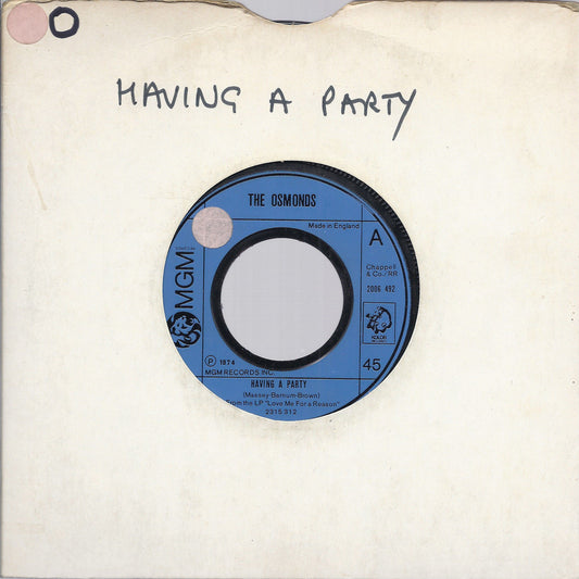 HAVING A PARTY - WANTED # THE OSMOND
