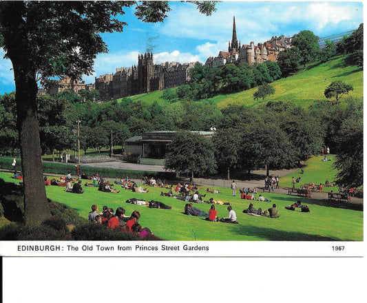 EDIMBURGO - THE OLD TOWN FROM PRINCESS STREET GARDEN - V1992