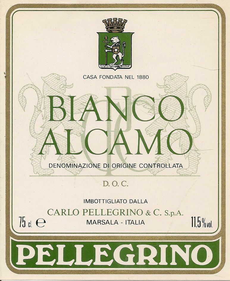 BIANCO ALCAMO - CARLO PELLEGRINO - ETICHETTA VINO