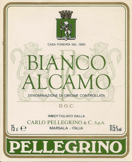 BIANCO ALCAMO - CARLO PELLEGRINO - ETICHETTA VINO