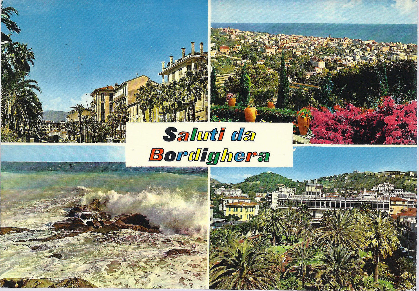 BORDIGHERA - SALUTI - 4 VEDUTE - VSD - FG